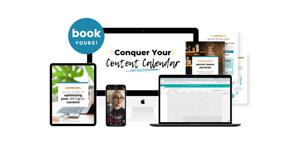 Conquer Your Content Calendar Mockup